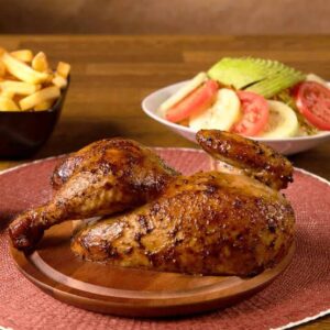 1/2 pollo + gaseosa  / calebs